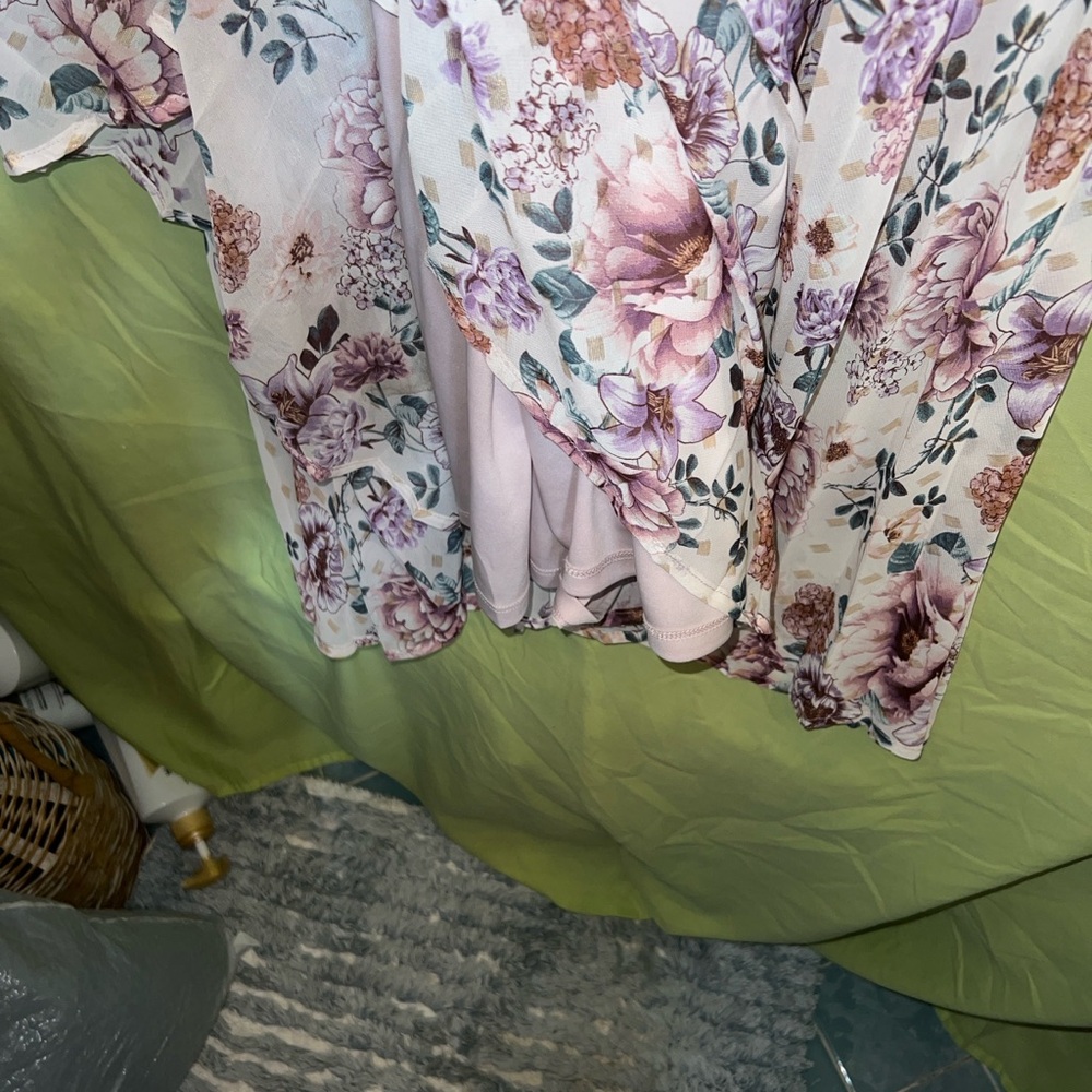 Crystal Doll Lavender Floral Maxi Dress - Picture 13 of 13